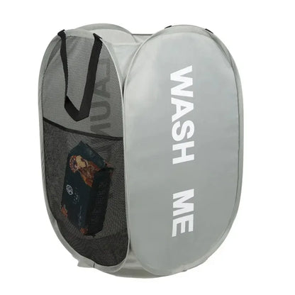 Cesta de lavandería plegable de malla, cesto para la colada, cesta de almacenamiento de ropa sucia plegable, cesta de almacenamiento de gran capacidad.
